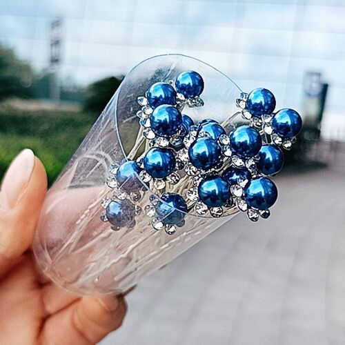 Hairpin new style hairpin U-shaped pearl set hairpin plate hair fork bride wedding braided hair headdress