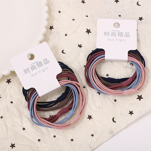 Little Bee Women's Hair Tie Large Gold Silver Bracelet Phone Coil Hair Tie Hair Tie One Yuan Two Yuan