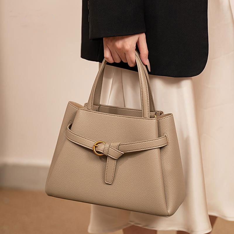 Borsa a spalla donna elegante borsa a mano texture semplice_voghion.com