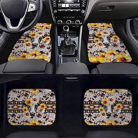Temu Cross-Border Nordic Retro Car Floor Mats, Stain-Resistant and Wear-Resistant Four-Piece Set, Stain-Resistant Mats, Amazon Floor Mats Available for Wholesale
