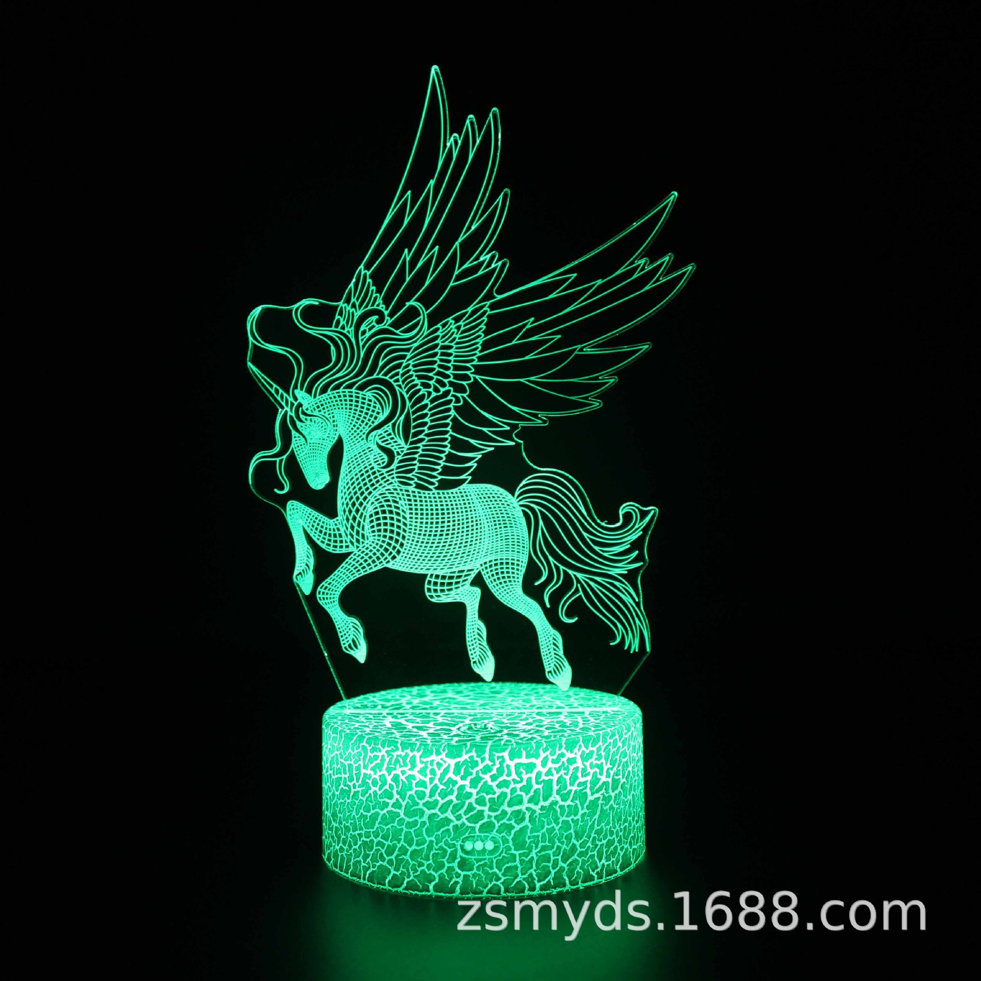 Comercio electrónico transfronterizo dedicado a la serie unicornio 3D lámpara de mesa LED lámpara de regalo creativo visual estéreo colorido luz de la noche