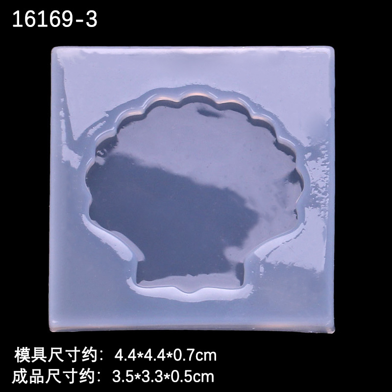 Espejo DIY de Cristal epoxi estrellas de mar Shell medusas molde de silicona haciendo accesorios de la joyería de Cristal epoxi molde