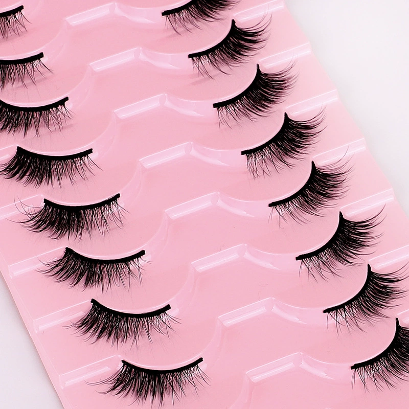 Фальшивые ресницы 3D Cat-Eye, европейский стиль, 10 пар многоразовые