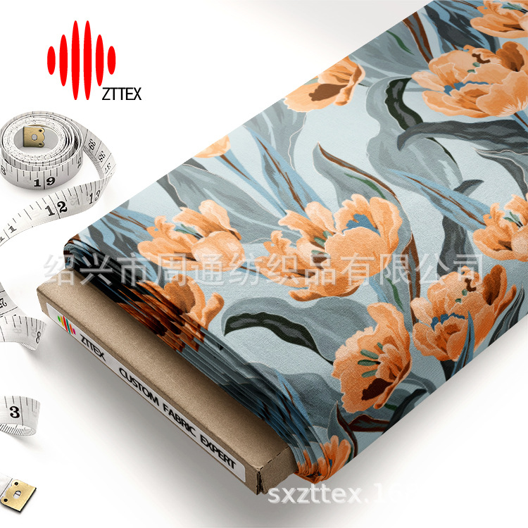 ZTTEX 包工包料 绍兴柯桥 一米起订 提花印花布涤纶