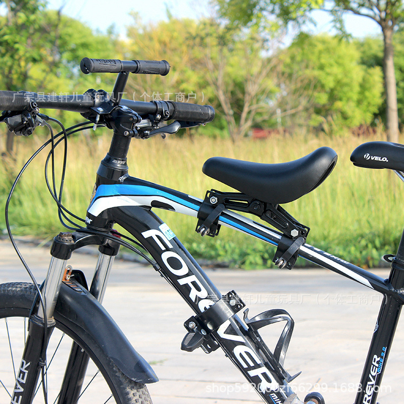 人気自転車 マウンテンバイク 子供用前部座席 汎用ベビーサドル 自転車用アームレスト付き自転車サドル|undefined