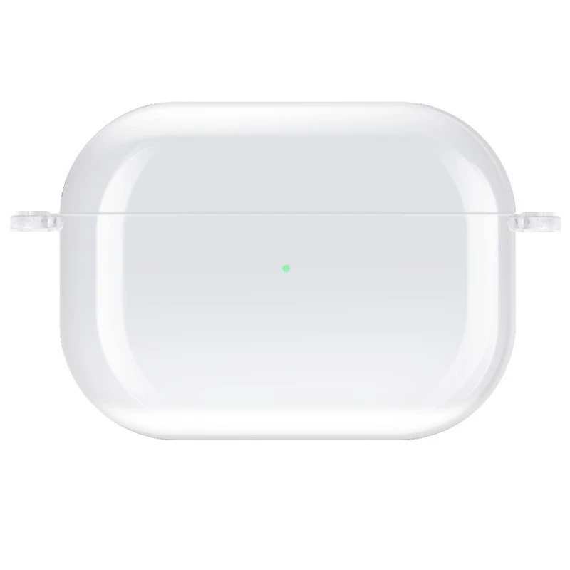 Protective case (Apple AirPods Pro2) transparent TPU/PC, hard/soft shell, lanyard options