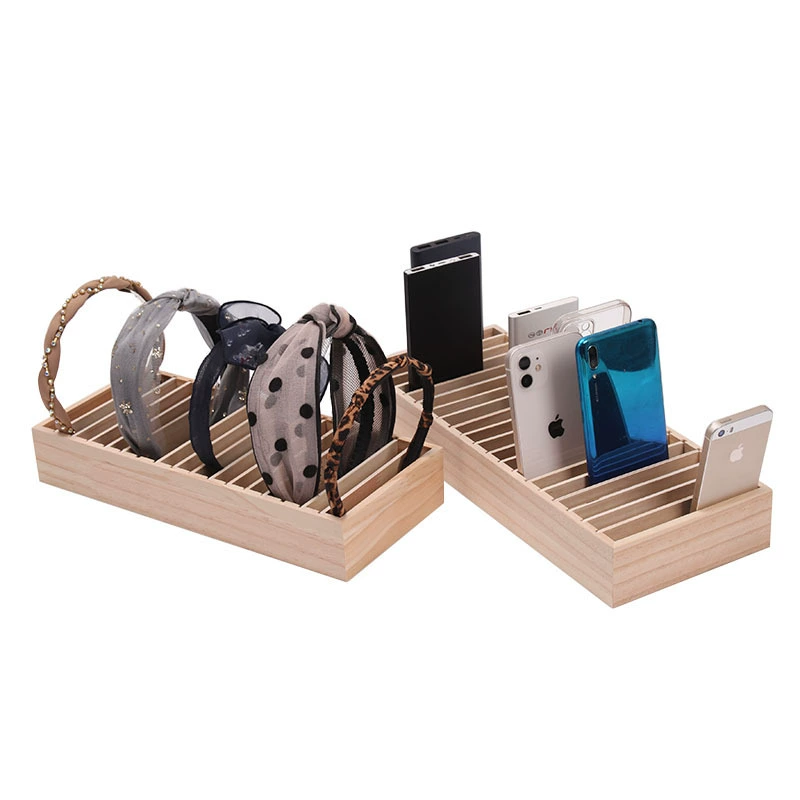 Display Rack Storage Box Solid Wood from Yomiego