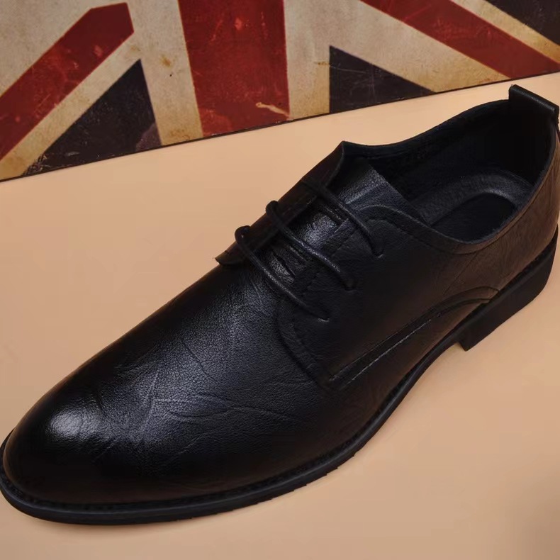 Scarpe da lavoro da uomo in pelle casual da lavoro a punta, morbide, traspiranti e confortevoli, tendenza primavera/estate, edizione coreana_voghion.com