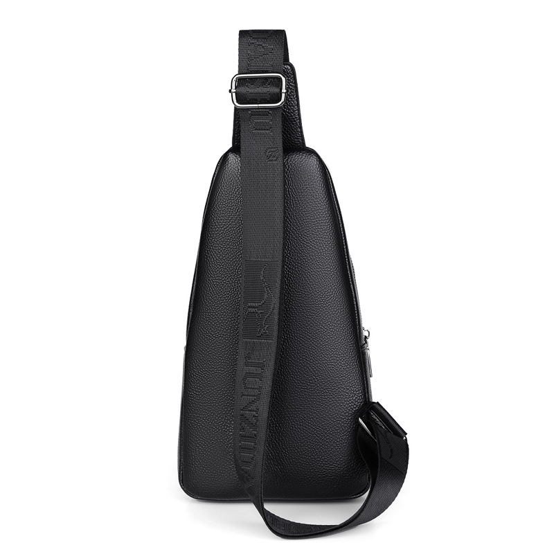 Nueva bolsa de pecho de los hombres de moda coreana casual mochila al aire libre hombro bolsa de mensajero auriculares deportes bolsa de pecho