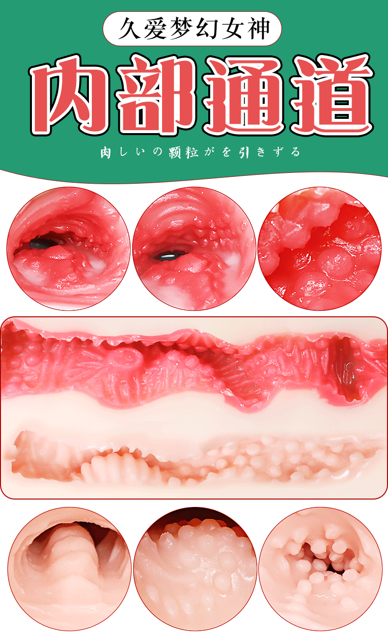 Jiuai Male Masturbation Device Half-Body TPE Doll with Vaginal and Buttocks Design — detail image 6