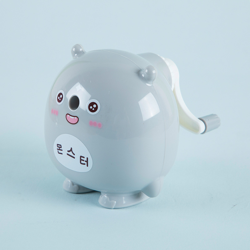 Youxiang Sacapuntas de acero de aleación cuchillo núcleo sacapuntas Sacapuntas de lápiz de manivela para niños Sacapuntas de lápiz de dibujos animados de papelería de Estudiante