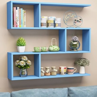 Hole-Free Wall Storage Rack Wall-Mounted Wine Rack Living Room Dining Room Wall Cabinet Storage Cabinet Wall Cabinet Simple Wall Bookshelf