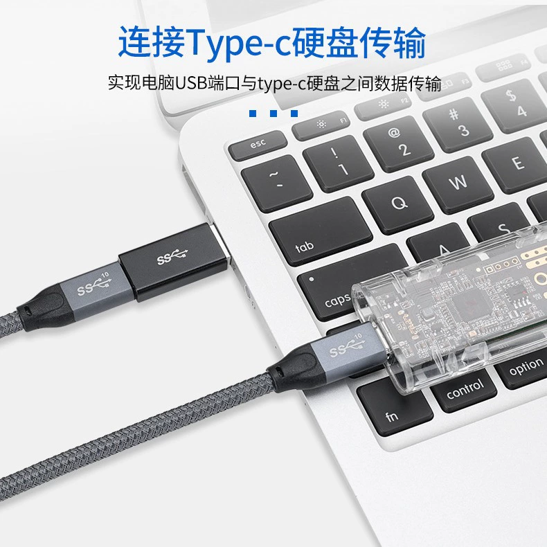 3.1 USB — адаптер с Type-A (м) на Type‑C (гн.), подходит для беспроводной зарядки Apple, Type‑C