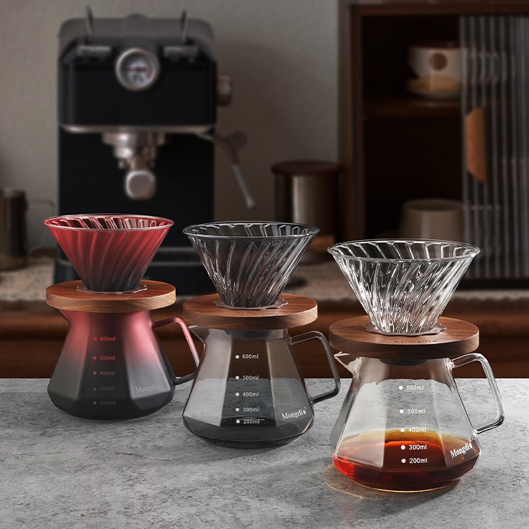 Set de cafetera de irrigación de mano V60 para compartir cafetera de irrigación de mano cafetera de molienda de mano aparatos de cafetera