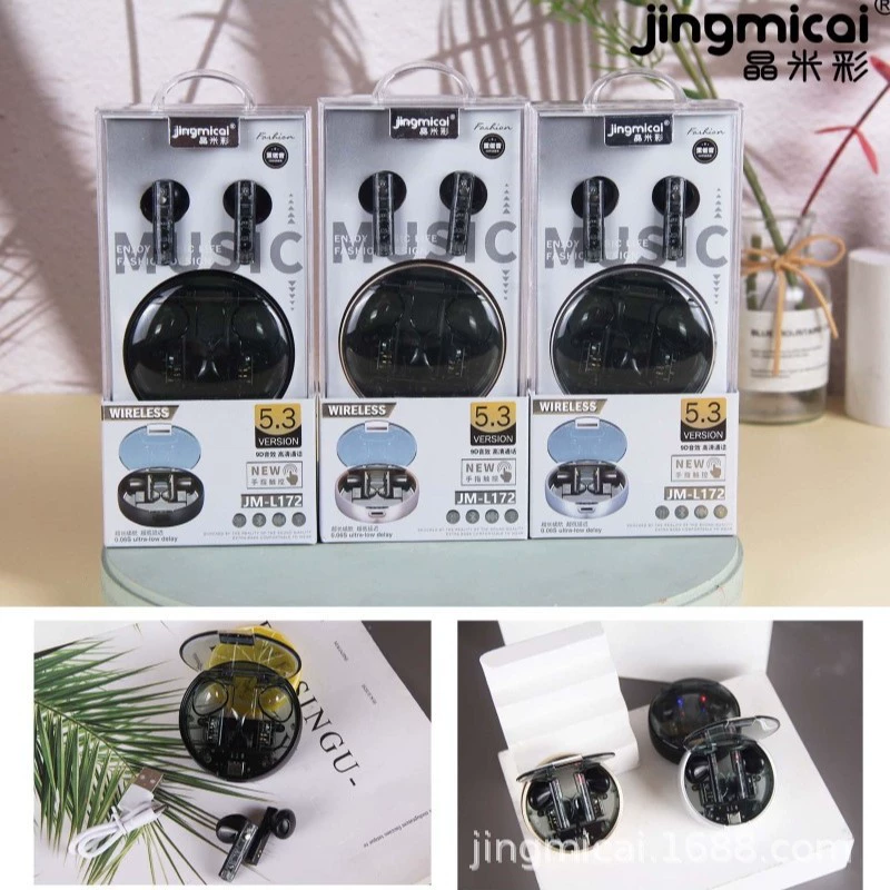 Высококачественная Bluetooth-гарнитура L171 с хорошим звуком, цвет кристаллического риса, оптовая цена от производителя, с зарядным отсеком, миниатюрная спортивная гарнитура.