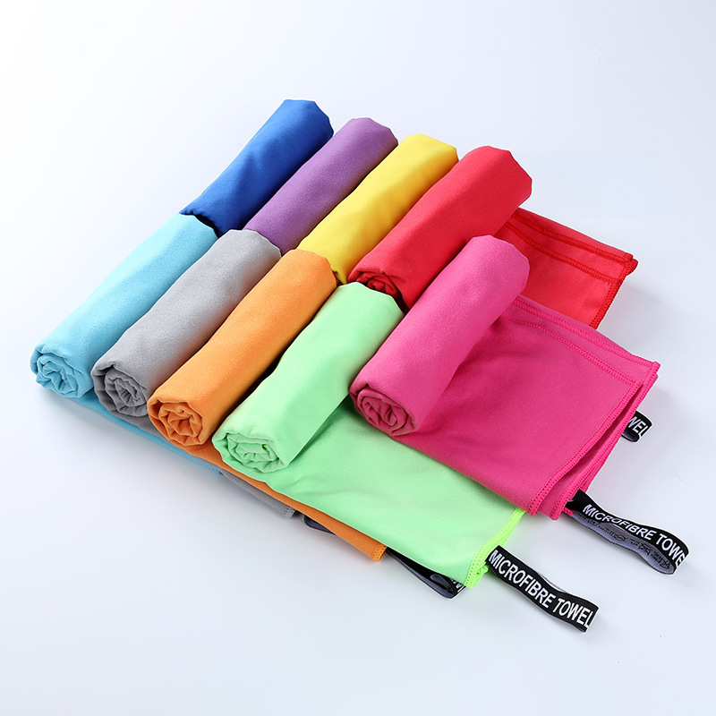 Superfine Fiber Sports Towel for Export - Running, Fitness, Yoga, Quick-Drying, Absorbent Sweat Towel with Customizable LOGO and Mesh Bag