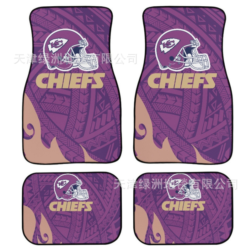 Cross-border Amazon Foreign Trade Foot Mat NFL Kansas Chiefs Car Foot Mat Universal Foot Mat to Figure Daifa