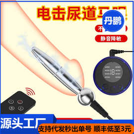 c61马眼双电极金属脉冲护理 短款不锈钢舒缓器具成人私护用品批发