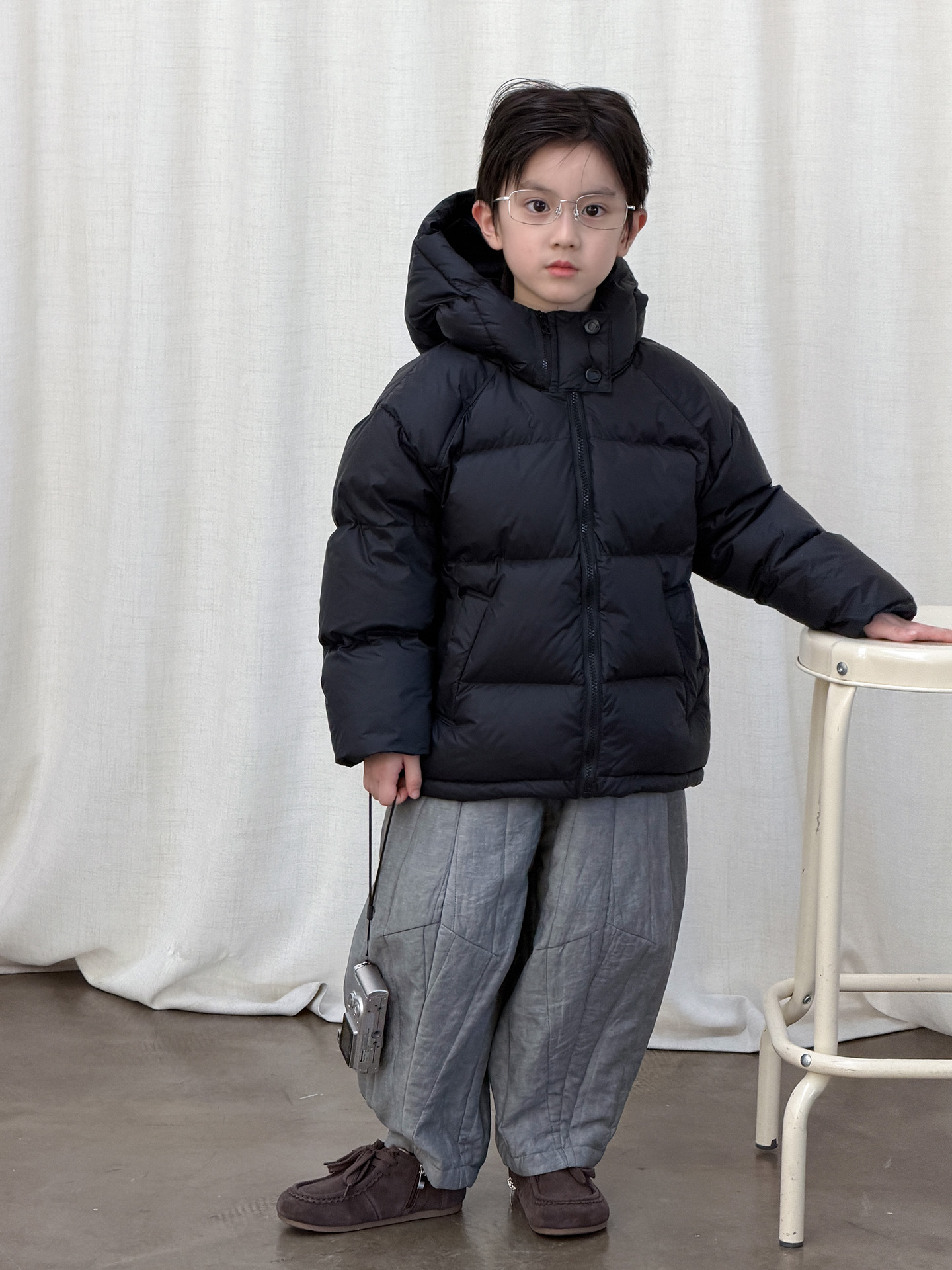 Chaqueta de plumón para niños chaqueta de invierno para niños chaqueta de pan 2025 ropa de invierno para niños engrosado 90 chaqueta blanca para niños