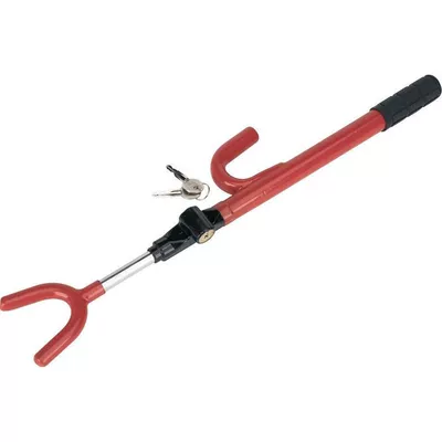 Hot Selling Cross-Border Car Steering Wheel U-Shaped Anti-Theft Lock Safety Lock Retractable Self-Defense Steering Wheel Lock Factory Direct Sale (Car lock) - 4795cm-plastic-key