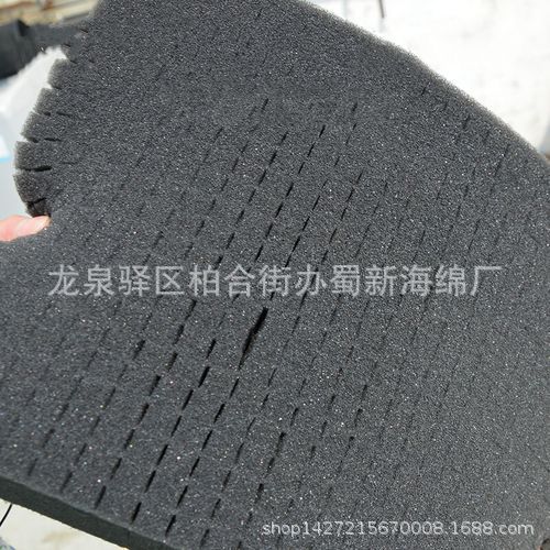 厂家供应黑色白色高密度小方格手撕海绵礼品盒内衬手撕海绵包装绵