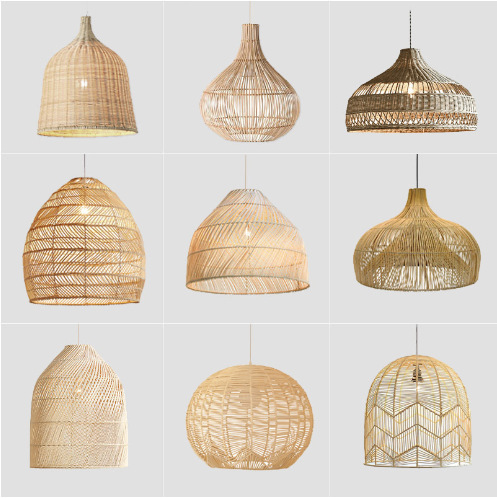Bamboo Lantern Chandelier Chinese Hot Pot Restaurant Restaurant Restaurant Bamboo Art Lamp Shop Commercial Homestay Tea Room Lamps