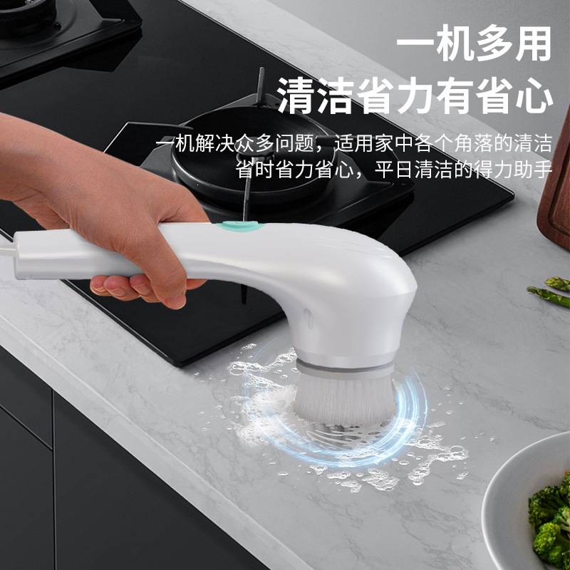 Cepillo de Limpieza Eléctrico Inalámbrico de TPE para Cocina