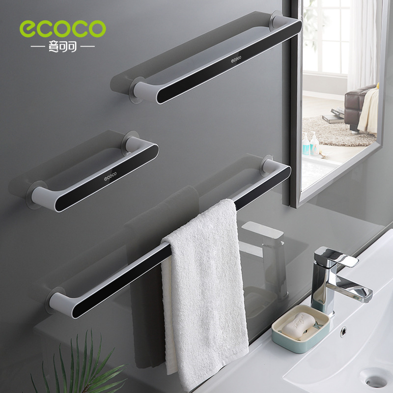 Towel Rack Punch-free Toilet Bathroom Suction Cup Hanger Bath Towel Shelf Nordic Simple Creative Single Rod Storage Rod Towel Rack Punch-free Toilet Bathroom Suction Cup Hanger Bath Towel Shelf Nordic Simple Creative Single Rod Storage Rod