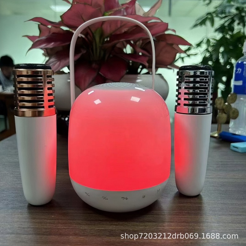 新しいbluetooth kスピーカー家庭用一体型無線マイク携帯型屋外家庭ktv bluetoothオーディオ|undefined