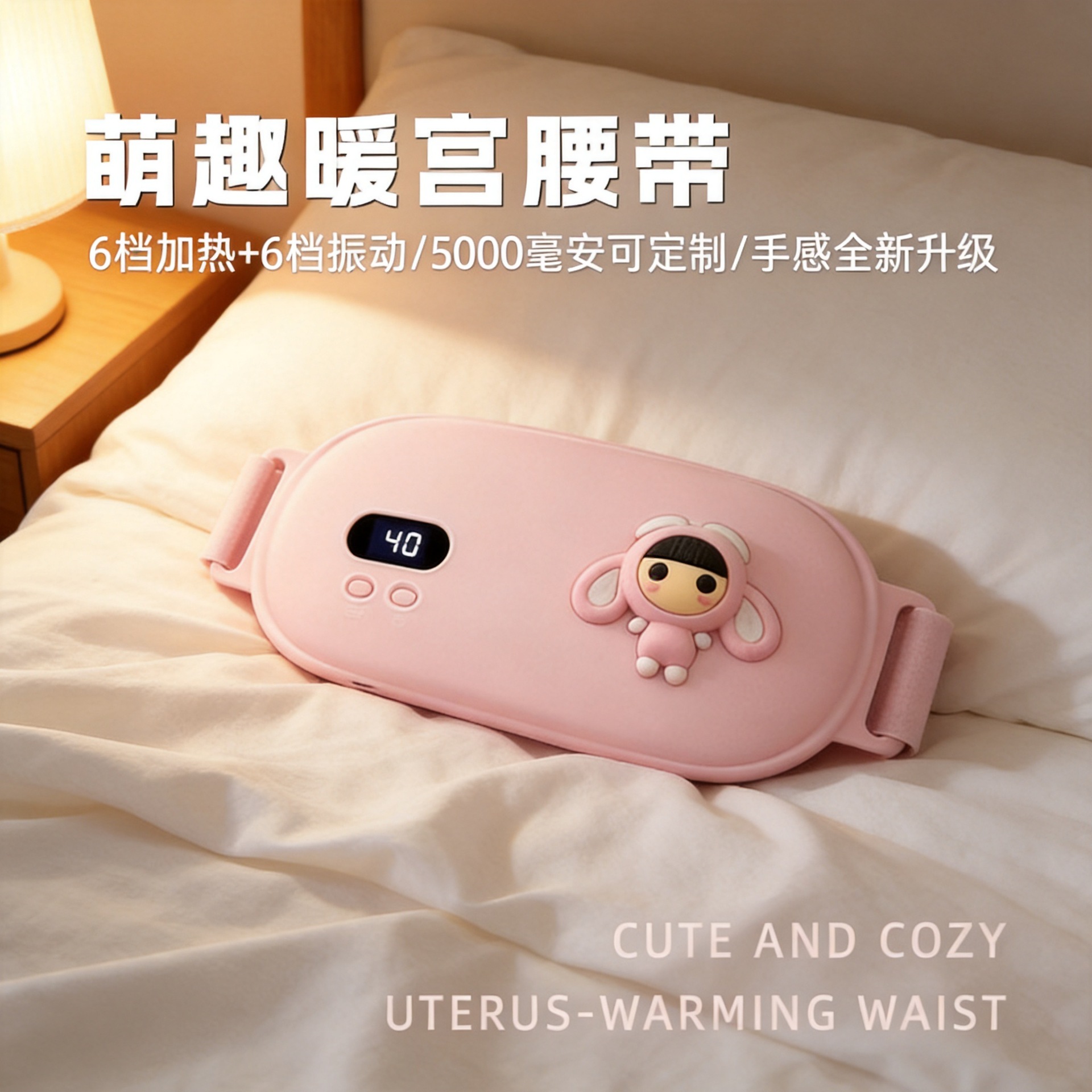 暖宫腰带震动多档温控热敷女生经期姨妈神器送女友礼品厂家批发