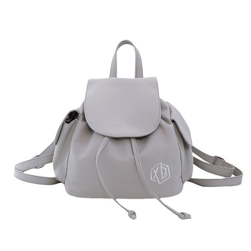 Japanese minimalist monochrome casual dual-shoulder bag with unique sense of lightness and versatility for travel, small backpack for women