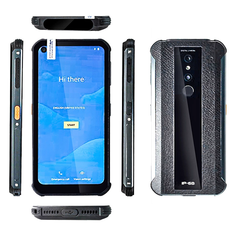 8+128G Android восьмиядерный IP68 трехзарядный карманный 4G полнофункциональный сетевой телефон с NFC, поддержкой программного обеспечения PTT для связи по сети общего пользования
