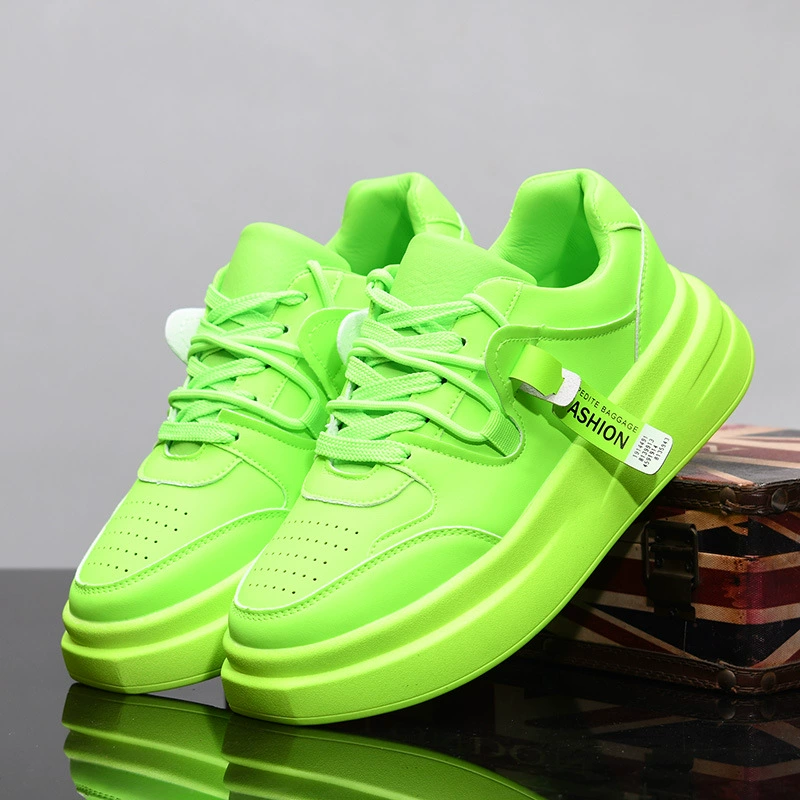 Universal white shoes, footwear, high summer white sneakers platform, genuine leather
