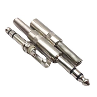 Yongsheng 6.35 Stereo Audio Head Yongsheng 6.5 Two-tone Microphone Head Large Three-core Audio Mixer Microphone Head