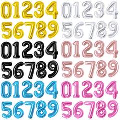 歓騰彩球16インチ美版数字0-9フルカラー系数字風船結婚パーティー誕生日装飾卸売り
