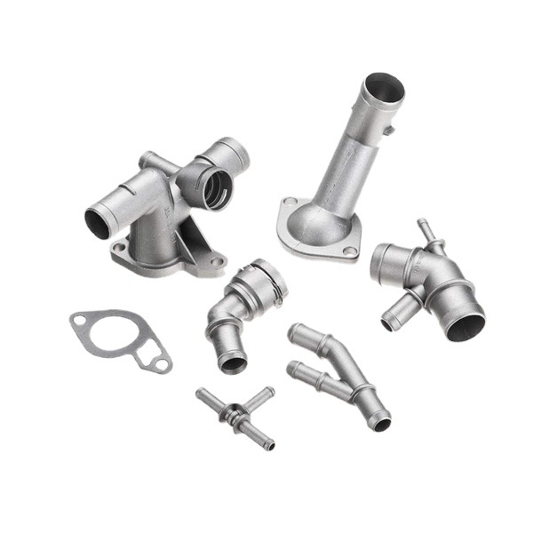 Automobile aluminum water pipe, water outlet, automobile water pipe 1J0121087E Aluminum four-piece set 4