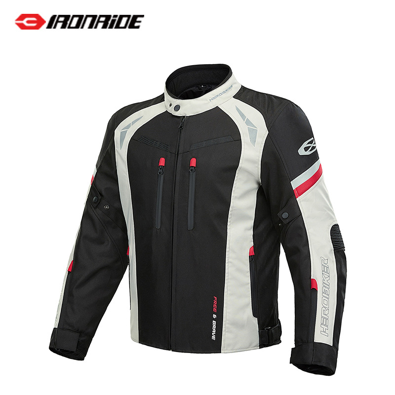 Four-Season Waterproof Motorcycle Riding Suit, Detachable Motorcycle Anti-Fall Rider Protective Gear, Summer Mesh Racing Suit