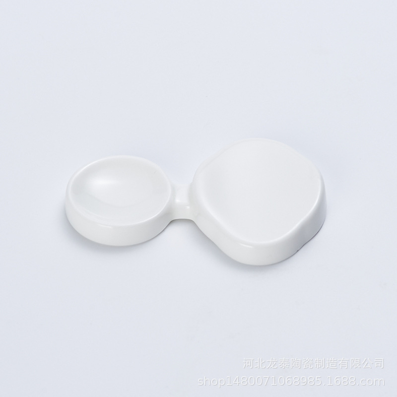 骨磁器純白箸架陶磁器両用箸托スプーン托味皿多目的ホテル置物家庭用印字可能|undefined