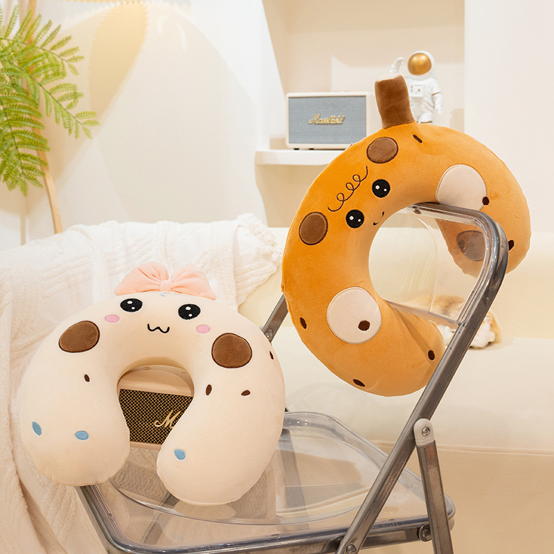 可爱卡通毛绒玩具u型枕旅行神器记忆棉U枕办公室睡觉靠垫护颈枕头