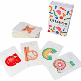 跨境新品Lit Letters 26个字母教育卡儿童益智卡片学习教育卡片