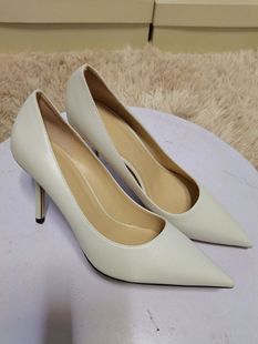 2022 New Women's Spring Design Sense Niche Temperament Thin Heeled 10cm Sexy Black Nude Pointed High Heeled Shoes