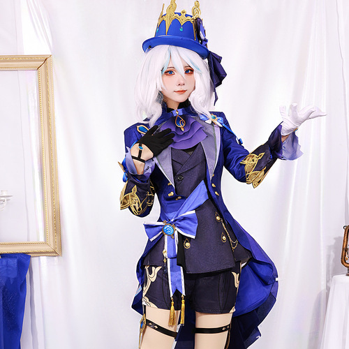 Original God of Fog cosplay Funina Wild Form Black Fu Game Animation Server Water God Fu Carlos Cos Server Female