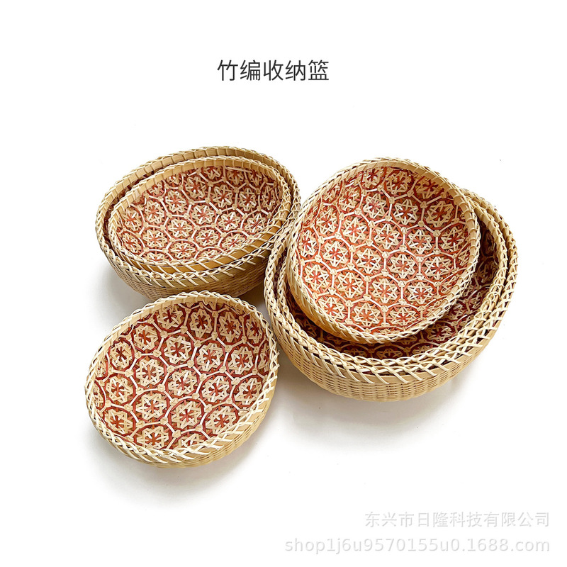 ベトナムの竹のバスケットの竹と箕の家庭用竹のマントーのかごの果物の竹のかごの農家の竹の製品の収納かごのマントーのかご|undefined