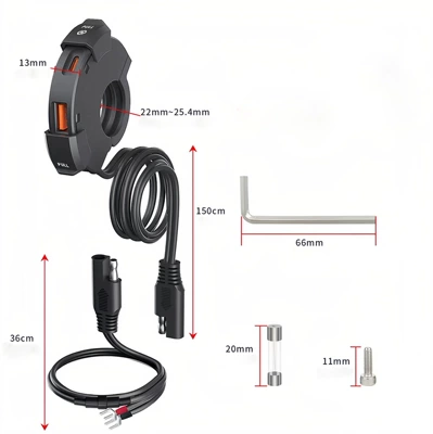 Fast Charging Car Modification Accessories – Motorcycle Handle Cover