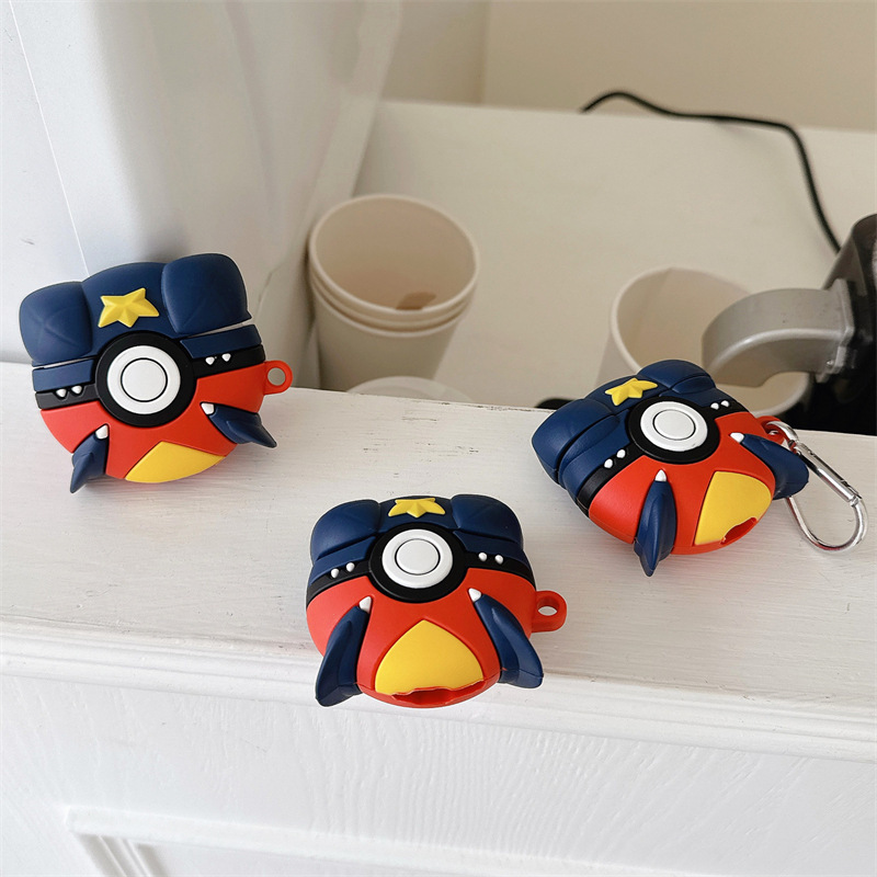 Liyao Lu Sha Poke Ball Is Suitable for AirPods 4Th Generation Protective Cover Second Generation 3Rd Generation Pro2 Apple Bluetooth Headphone Case