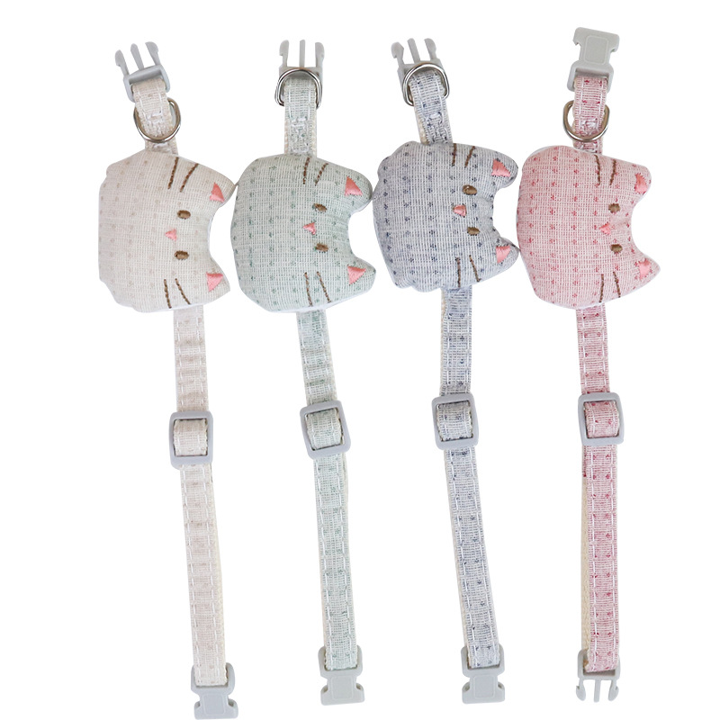 Fábrica de stock nuevo simple gato gato gato collar corbata de mascota aleatoria multicolor corbata al por mayor