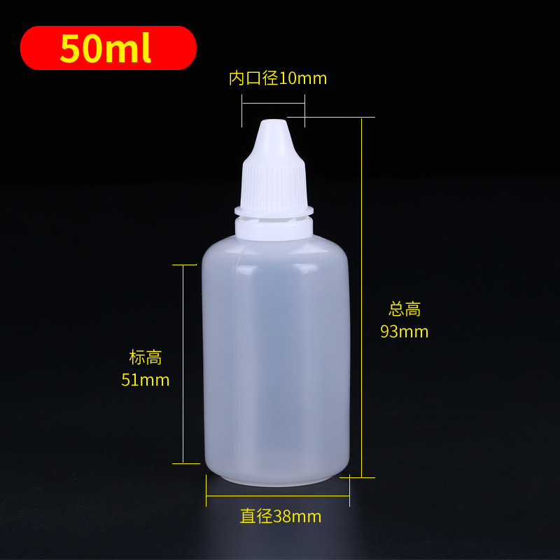 Botellas Goteros 5–50 ml — Botella Plástica con Tapa Antirrobo