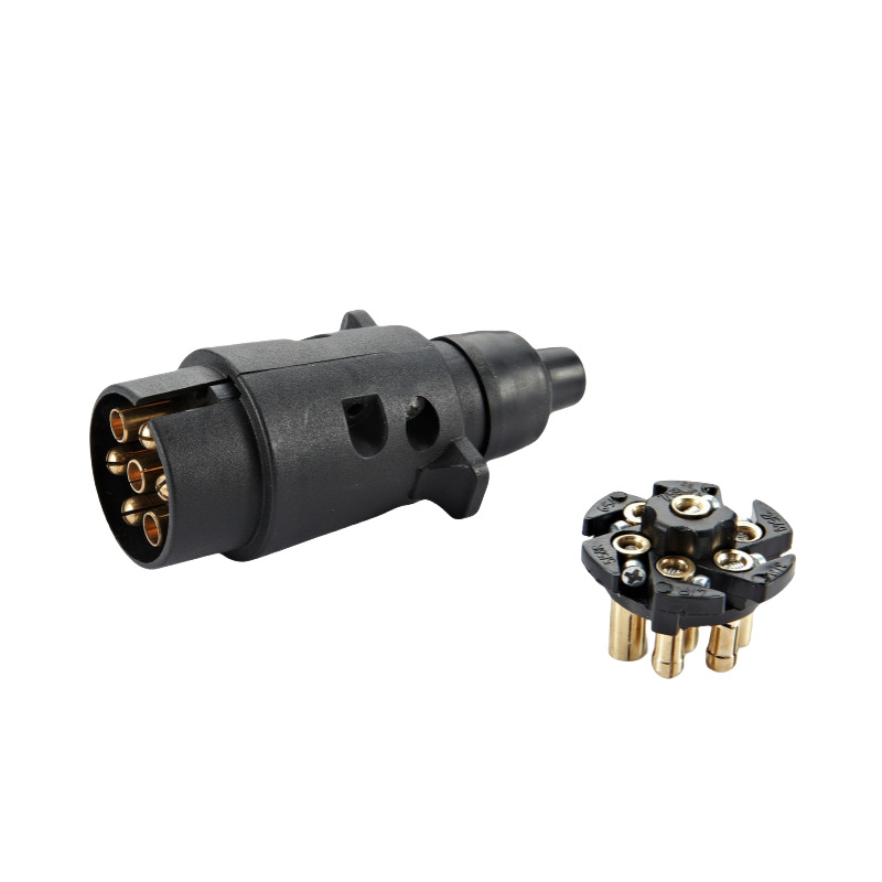 7-Core Plastic Plug 7-Core Plug Socket Trailer Plug Trailer Connector Trailer Accessories 12V European Style