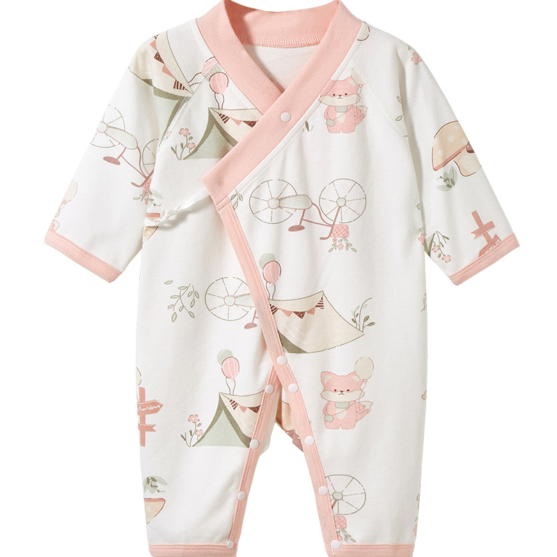Ropa de bebé primavera y otoño 0 algodón en marzo fondo delgado baby hammock luna llena baby overcoat