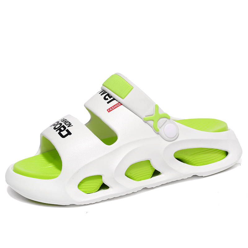 Zapatillas transfronterizas verano para hombres nuevos deportes al aire libre chanclas sandalias de playa antideslizantes de moda para hombres de doble capa de suela gruesa